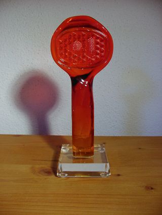 Figur Bremslicht Bleikristall Glas Rot Und Klar Bild