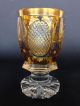 Biedermeier - Andenkenglas Beschliffen Bemalt Tw.  Vergoldet Um 1840 Sammlerglas Bild 3