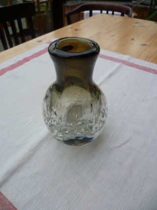 Gral Glas Vase Signiert Mit: Gralglas Unikat - Technik Meister Da Costa 1981 Bild