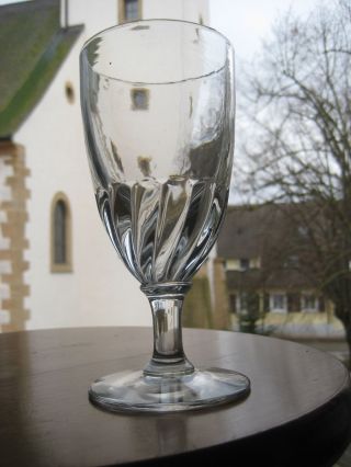 1 Glas (absinth/bistro?) - Facettiert - Alt - Groß - Schwer - Frankr.  16/335 Bild