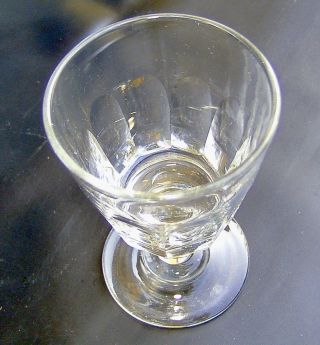Spätbiedermeier Um 1860 Kleines Weinglas 10 Facetten Schälschliff Höhe 10,  0 Cm Bild
