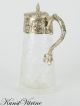 Weinkanne Aus Geschliffenem Glas Mit Versilberter Montierung,  Um 1900 Glas & Kristall Bild 1