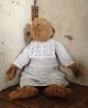 Antiker Affe Leinen Plüsch Stroh Weisses Kleid,  England,  Frankreich Shabby Deko Stofftiere & Teddybären Bild 10