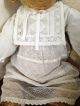 Antiker Affe Leinen Plüsch Stroh Weisses Kleid,  England,  Frankreich Shabby Deko Stofftiere & Teddybären Bild 4