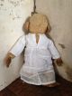 Antiker Affe Leinen Plüsch Stroh Weisses Kleid,  England,  Frankreich Shabby Deko Stofftiere & Teddybären Bild 5