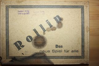 Altes Spiel: Rollin - Das Neue Spiel Für Alle,  Brettspiel,  Sehr Selten Um 1900 Bild