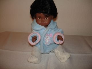 Farbige Puppe - Junge - Kleine Puppe - Alte Puppe Gemarkt Bild