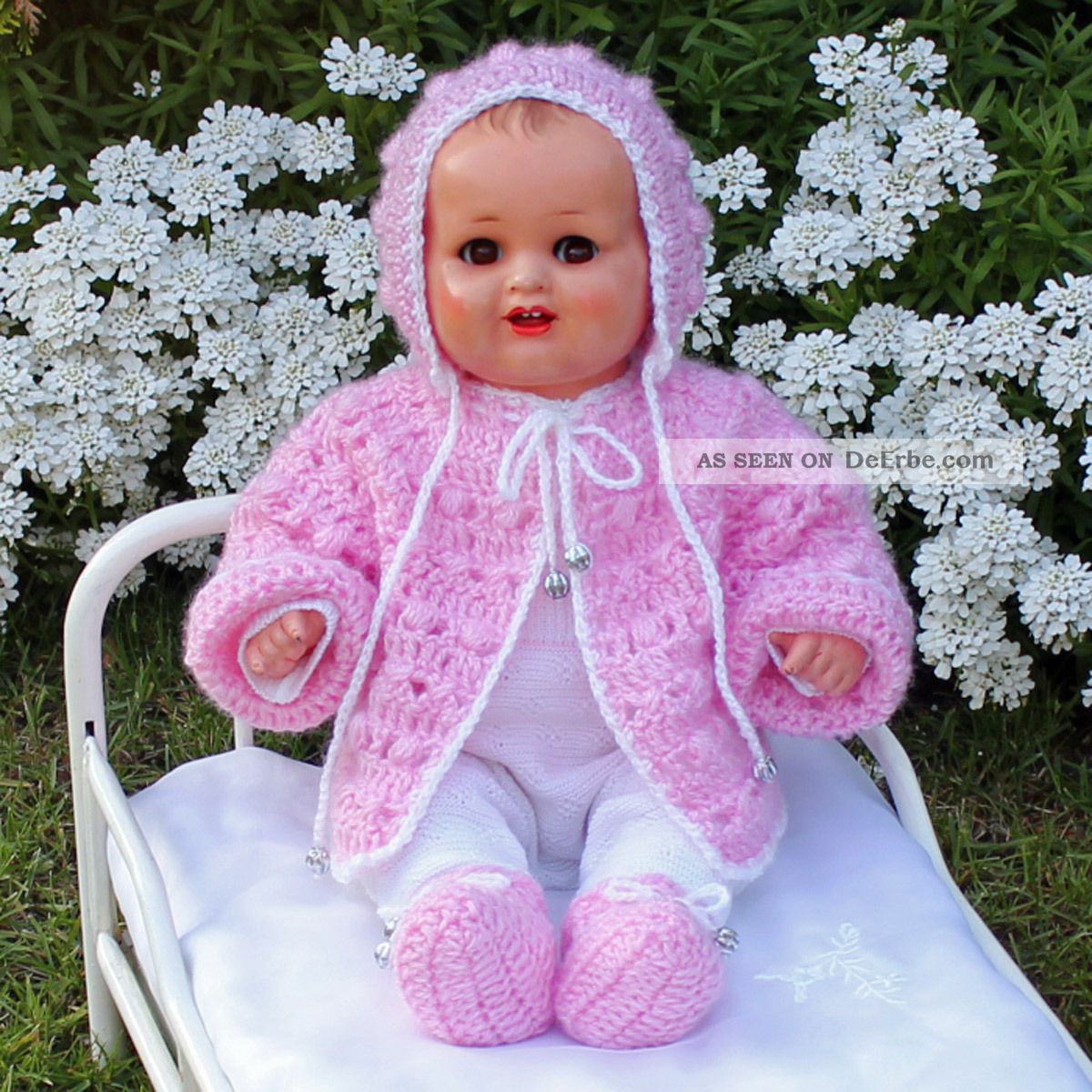 6-teilige Puppenkleidung Rosa Pony - Pyjama-Set Für 50-55 Cm Babypuppen