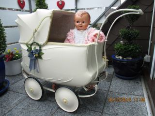 Rarität Alter Traumschöner Puppenwagen Von Brennabor Um 1930 Kinderwagen Bild