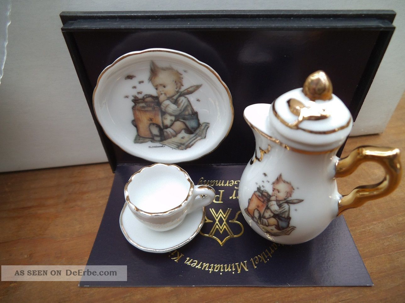 Fenteer 1:12 Puppenhaus Küchenzubehör – Kaffeeservice Set Mit Kanne & Tassen Aus Legierung