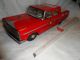 Altes Blech Ford Fire Chief Car Made In Japan Friction /sirene Top Original, gefertigt 1945-1970 Bild 9