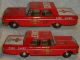 Altes Blech Ford Fire Chief Car Made In Japan Friction /sirene Top Original, gefertigt 1945-1970 Bild 3