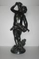 Putto Zinkguss Metall Guss 51 Cm Tafelaufsatz - Teil ? Figur Plastik Skulptur Rar 1900-1949 Bild 3
