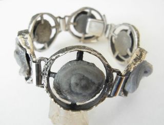 Massives 60er - 70er Jahre Armband Silber 835 Calzedon Bild