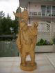 Grosse Holzfigur - Nachtwächter Mit Laterne - 58 Cm - Deko - Geschnitzt - Holzarbeiten Bild 1