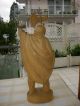 Grosse Holzfigur - Nachtwächter Mit Laterne - 58 Cm - Deko - Geschnitzt - Holzarbeiten Bild 2