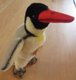 Steiff Pinguin Peggy,  Etwa 21 Cm,  Alt,  Mit Schild Bild