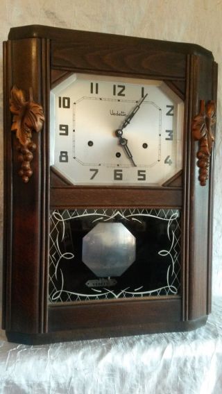 Westminster Antiker Regulator Vedette Antike Wanduhr Uhr 8 Klangstäbe Bild