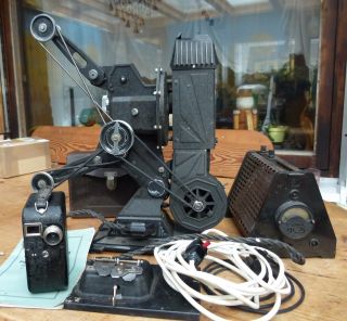 Pathex - Pathe 9,  5mm Filmkamera,  Projektor Mit Bedienungsanleitung,  15 Filme Bild