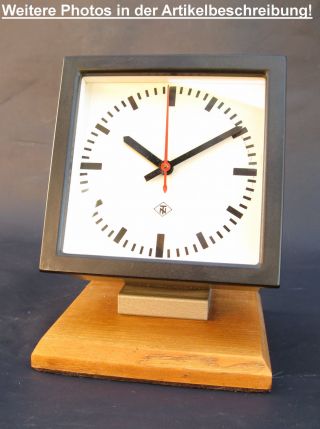 Kleine T&n Uhr Nebenuhr Kontrolluhr Schreibtischuhr Für Mutteruhr 40er - 50er Bild
