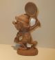 Holzfigur Zwerg Tennis Wichtel Gnom Kobold Troll Holz Handgeschnitzt Holzarbeiten Bild 2