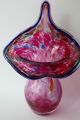 Jugendstil - Vase Aus Mundgeblasenem Transparentem Glas & Farbigen Einschmelzungen 1890-1919, Jugendstil Bild 1
