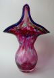 Jugendstil - Vase Aus Mundgeblasenem Transparentem Glas & Farbigen Einschmelzungen 1890-1919, Jugendstil Bild 3