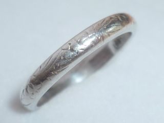 Alter 835 Silber Ring,  Jugendstil,  Größe 15,  Nur Für 1 Tag Bild