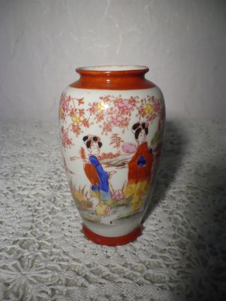 Japanische Chinesische Asiatische Vase Japan China 12cm Groß Bild