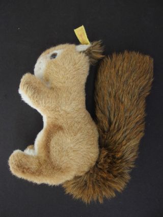F34) Steiff Tier Ricky Eichhörnchen Kinder Spielzeug Bespielt Mit Knopf Im Ohr Bild