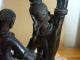 Alte Asia Figur Metallguss Skulptur Zwei Tänzer / Götter? Messing Bronze 1900-1949 Bild 5
