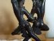 Alte Asia Figur Metallguss Skulptur Zwei Tänzer / Götter? Messing Bronze 1900-1949 Bild 7