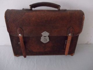 Leder Tasche,  Alter Leder Koffer Bild