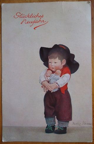 Ak: Käthe Kruse - Puppe Mit Babypuppen - Fotokarte,  Aufgedruckte Signatur - 1921 Bild