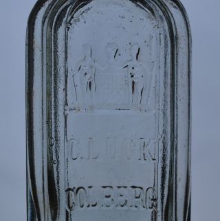 Glasflasche Flasche C.  Lück Colberg Apothekerflasche Bild