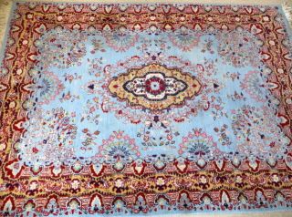 Orientteppich Kerman Indien Ca.  40 Jahre Wolle Auf Baumwolle 235x169 Cm Bild