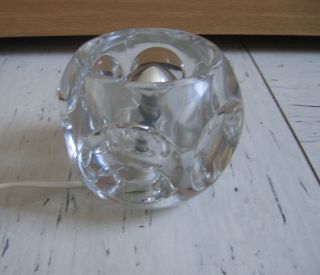Cube Vintage Tischlampe Pressglas 70er Peil Und Putzler Leuchte Glas Klassiker Bild