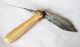 Bein Silber Klappmesser Palmblattmesser Antik Antique Silver Knife Indo Persian Jagd & Fischen Bild 3