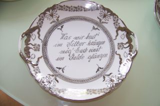 Sammlungsauflösg.  Silber Hochzeit Jubiläum Zier -,  Wandteller Geschenk Porzellan Bild