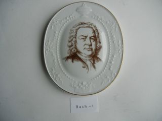 Meissen Medaillon Johann Sebastian Bach (meine Pos.  1) Bild