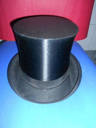 Antik Chapeau Claque Zylinder Uralt Hut Kopfbedeckung Funktionsfähig Bild