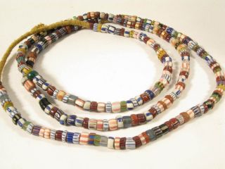 Alte Glasperlen Striped Pound Beads Old Venetian Trade Beads Murano Afrozip Bild