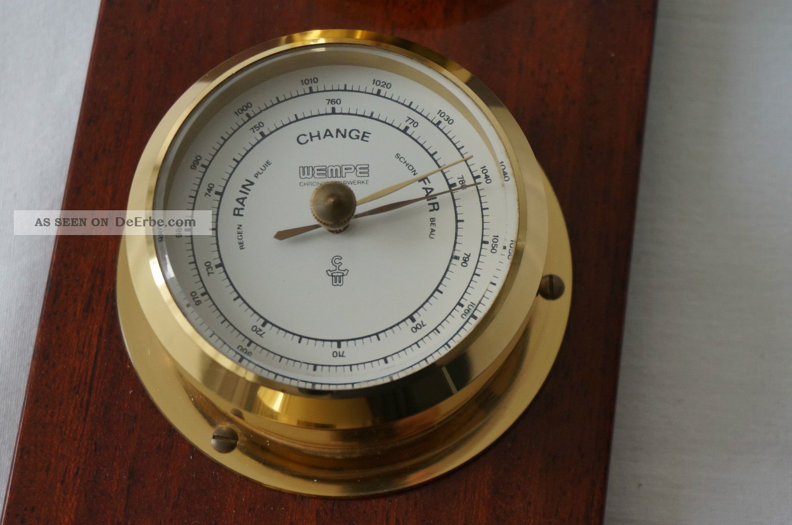 Wempe Exklusive Wetterstation Thermometer, Barometer, Hygrometer