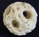 Filigrane Antike Beinarbeit Wunderkugel Auf Sockel,  Asien,  Drachen Schnitzerei Beinarbeiten Bild 4