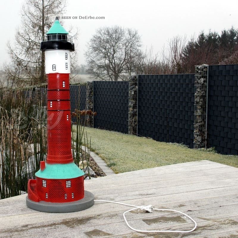 Leuchtturm Wangerooge 96 Cm Deko Garten Figur Nordsee Meer Maritime