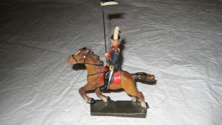 Massefigur Soldat Zu Pferd (lineol) Bild