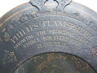 Philips Planisphere Um 1875 19jhd Himmelsscheibe Sternenkarte Museal Bild