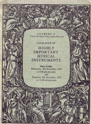 Highly Important Musical Instruments: Stradivari U.  A.  - Sotheby ' S London 78 Bild