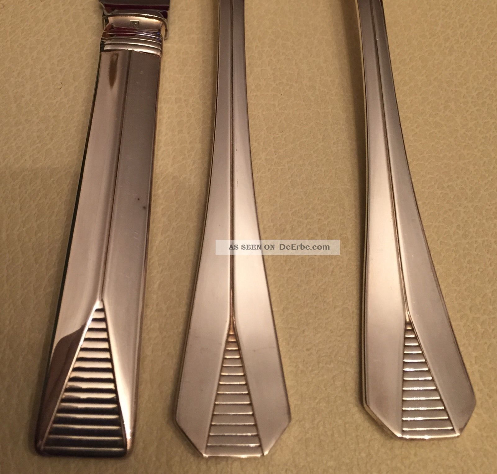Christofle Atlantide Belle MÉnagÈre/ Flatware Plated / Besteck Versilbert Objekte nach 1945 Bild