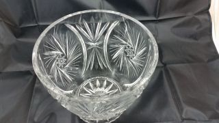 Edle Große Schwere Vase Sektkühler Pokal Aus Bleikristall Schleuderstern 3,  4 Kg Bild